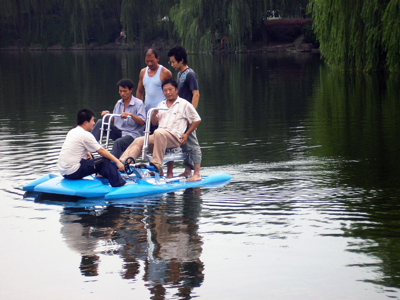 water bike water leisure bicycle